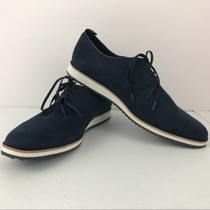 H&M Faux Suede Blue men’s Oxford shoes Sz.11.5
